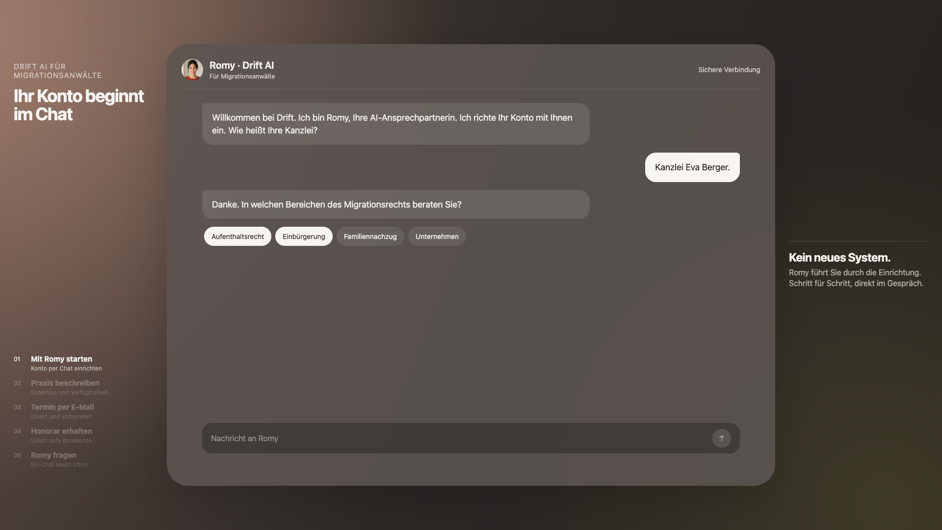 Drift AI für Kanzleien: 1